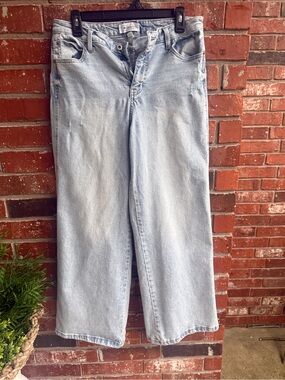 Celebrity Pink Relaxed Wide Leg Jeans - Light Blue